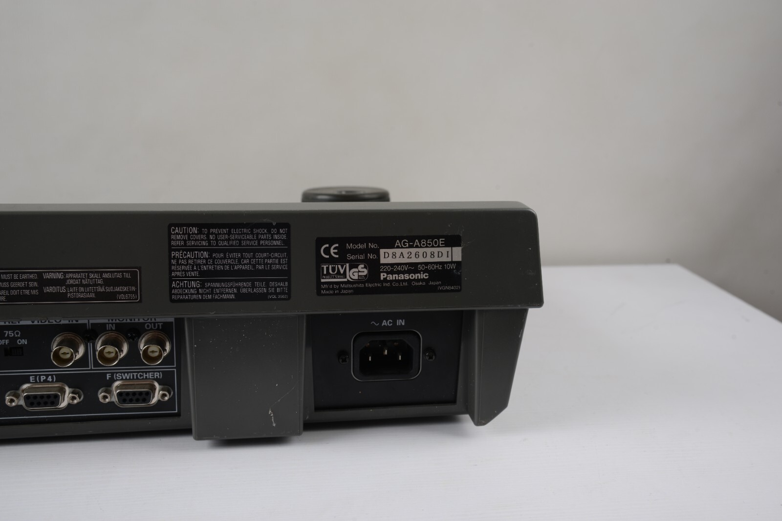PANASONIC AG A850 DIGITAL DISPLAY MULTI EVENT Video EDITING CONTROLLER
