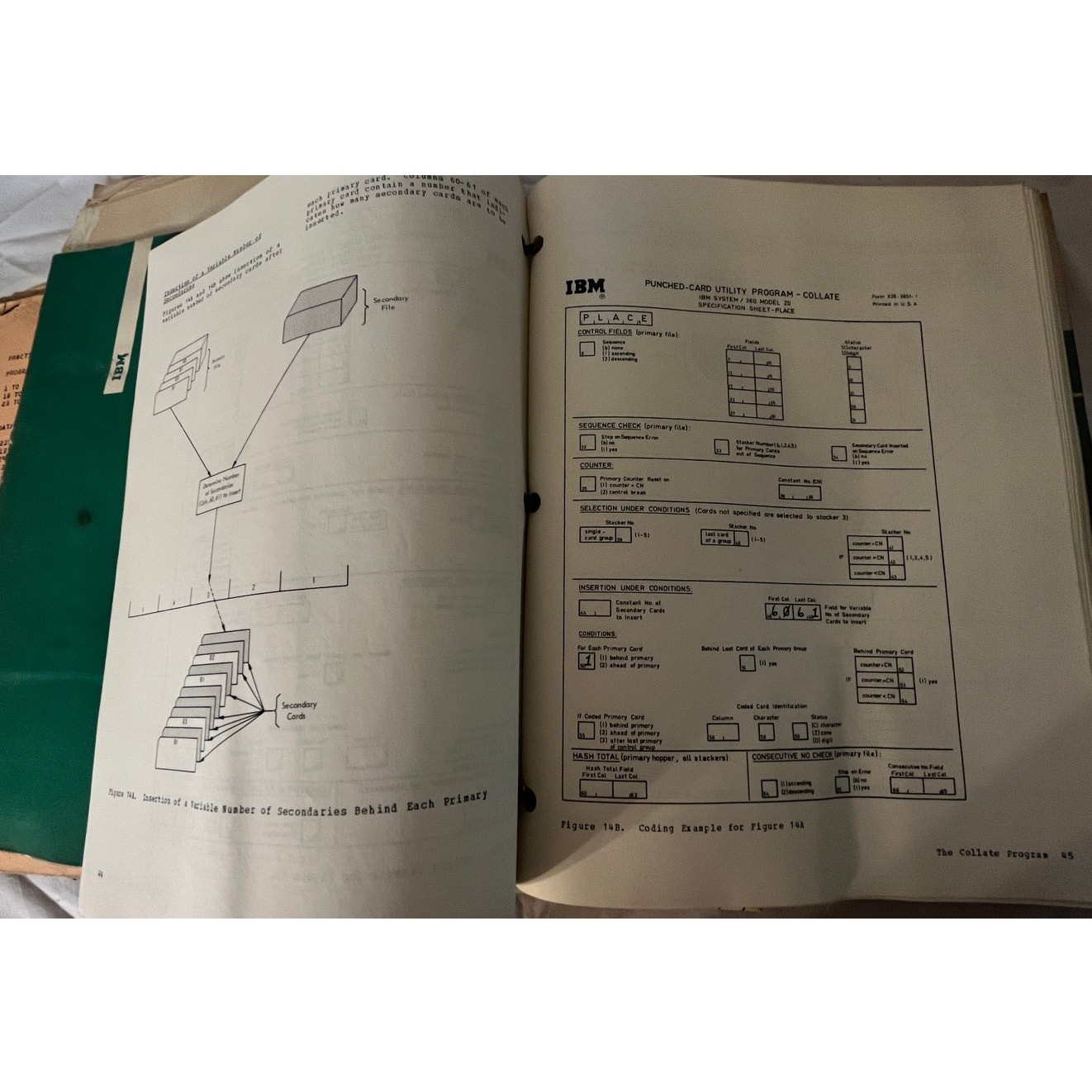 Vintage IBM System 360 Model 20 Punched-Card Utility Programs 1970s Collection