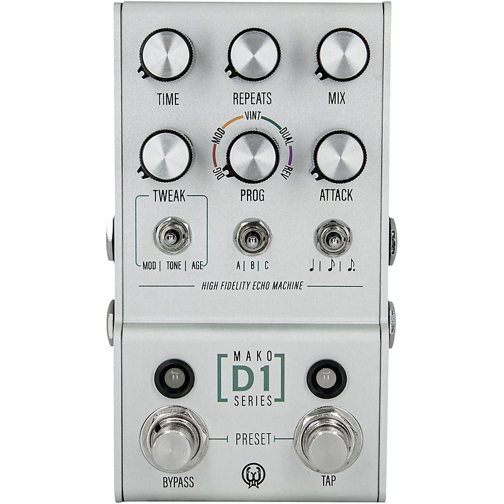 Walrus Audio Mako Series D1 Delay Effects Pedal Silver 197881401504 OB