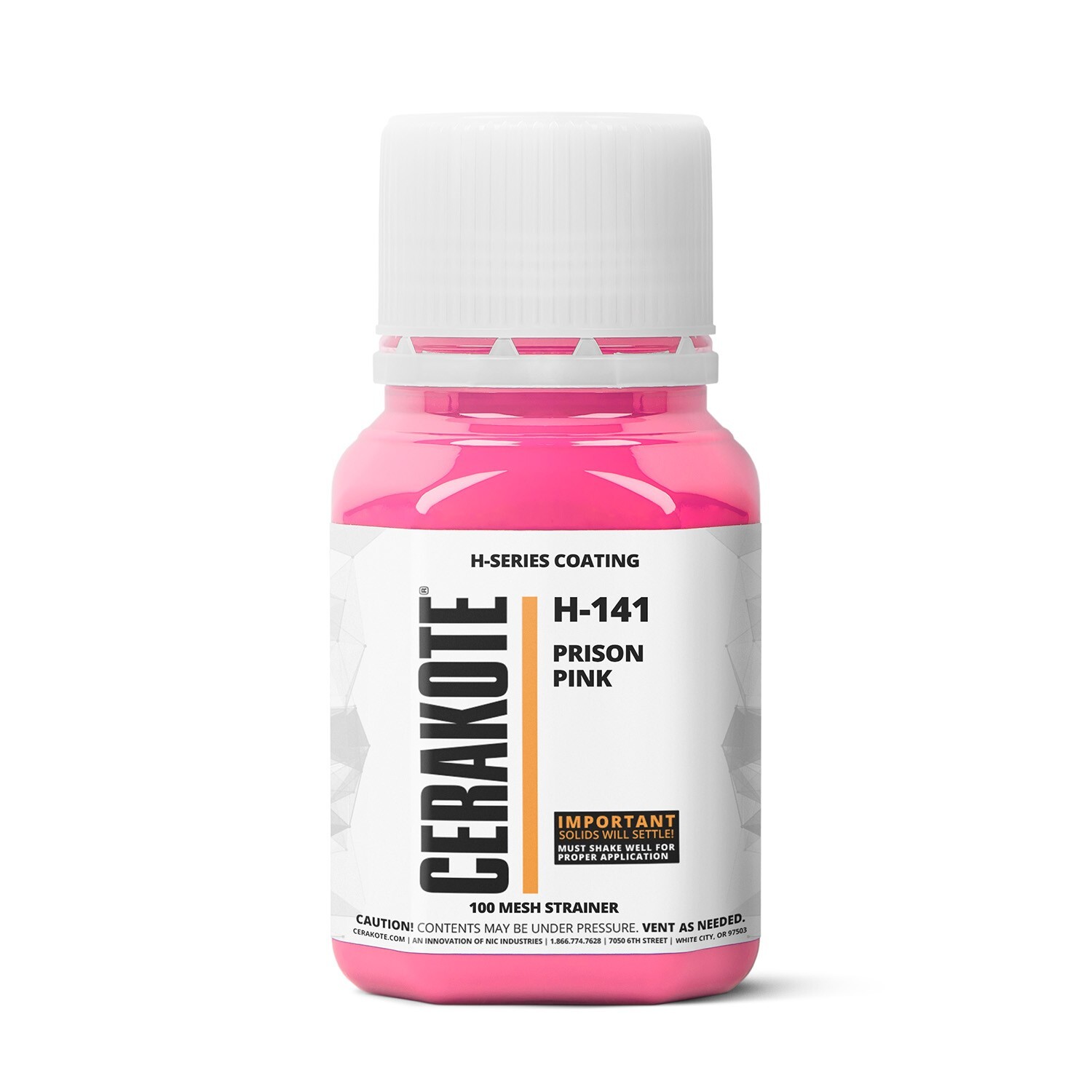 CERAKOTE® H-SERIES Oven Cure Coating with Part B H-141PrisonPink (4oz)