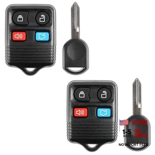 CWTWB1U345, Keyless Entry Remote Control Fob, Uncut Blank Car Ignition Key