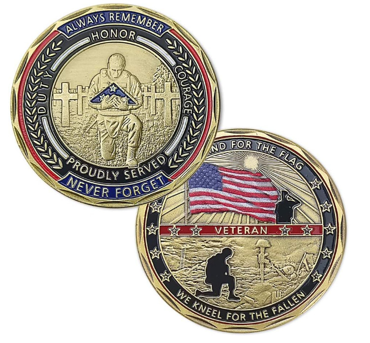 NEW! Commemorative Veteran's Coin Military Coin Military Vet Military Veterans