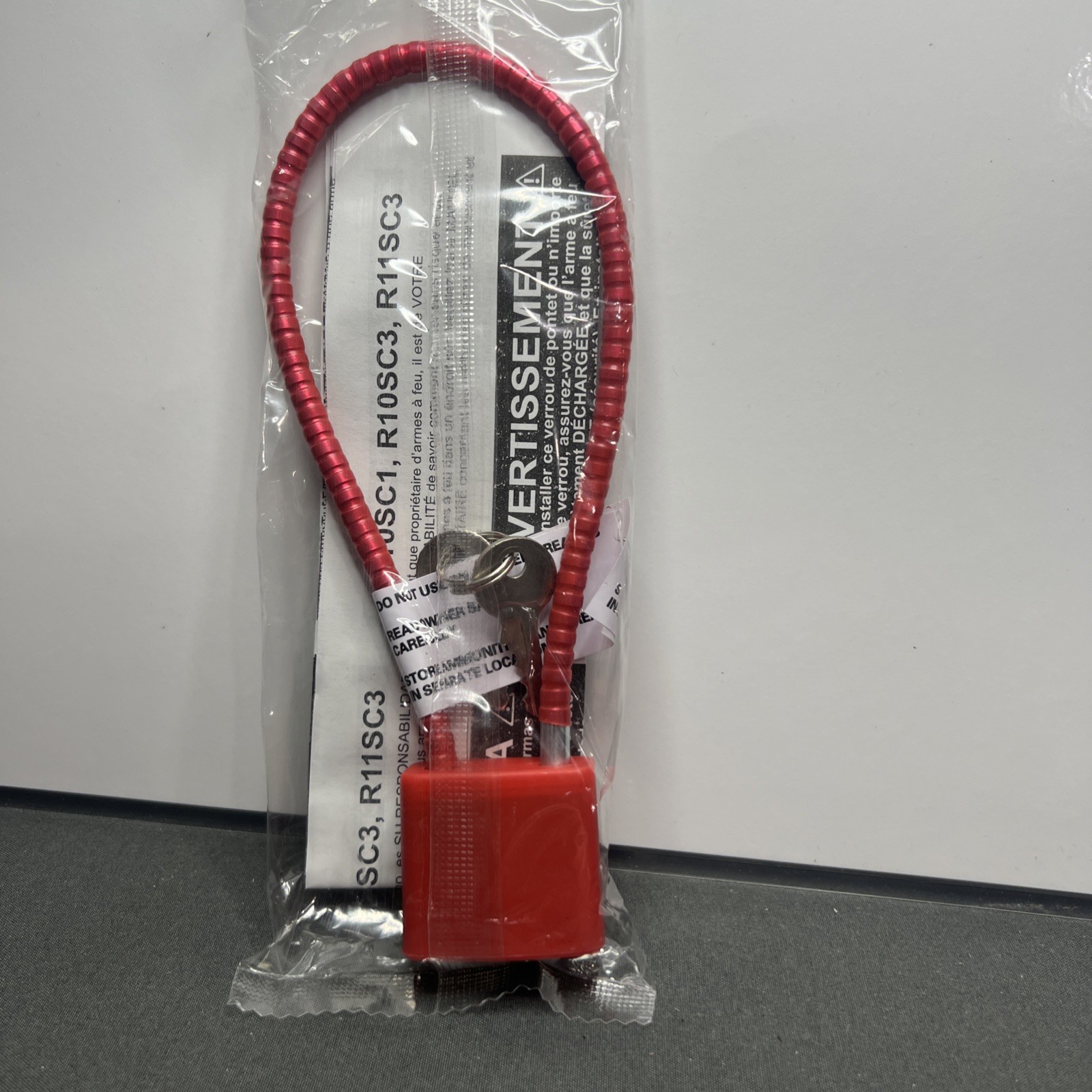 Regal R11SC3 Gun Lock Cable with 2 Keys - New!