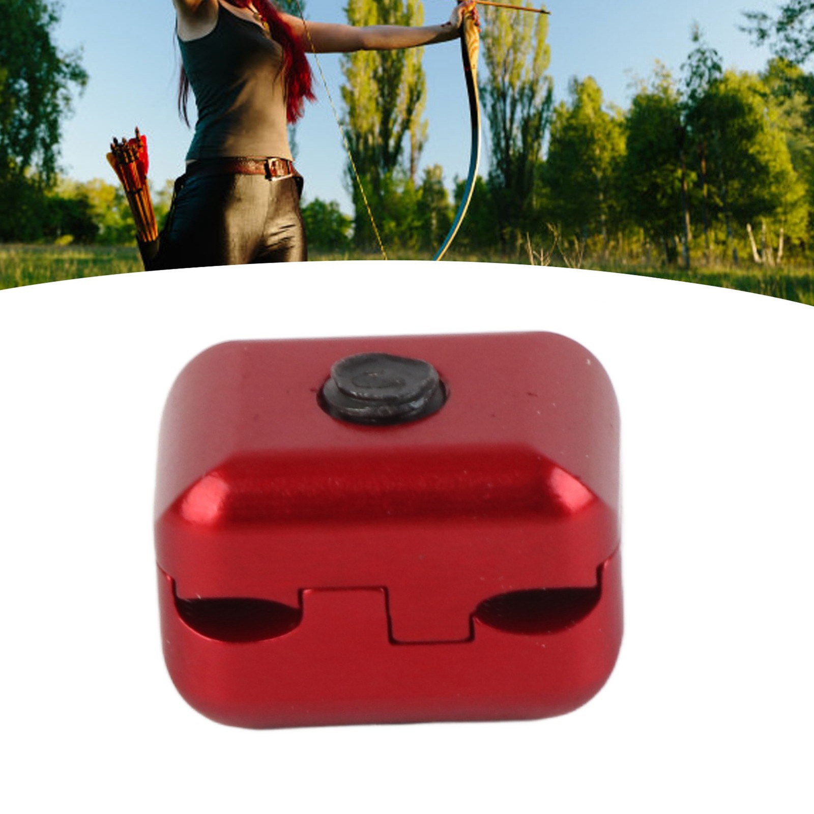 Rest Cable Clamp Buckle Metal Fastener Clip Archery Bowstring Adjustment