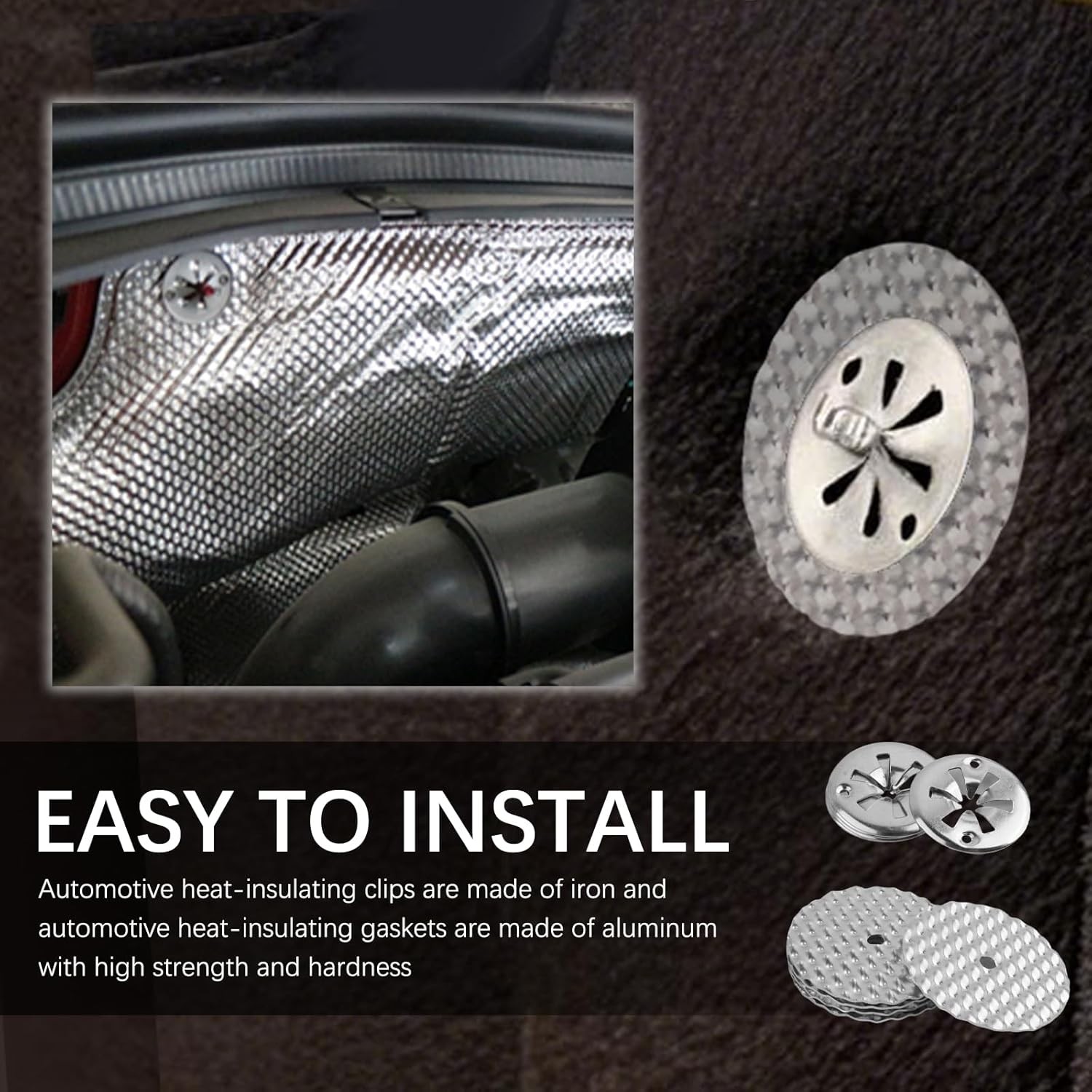 10PCS Car Heat Shield Repair Kit,Exhaust Heats Shields Clips Compatible with VW