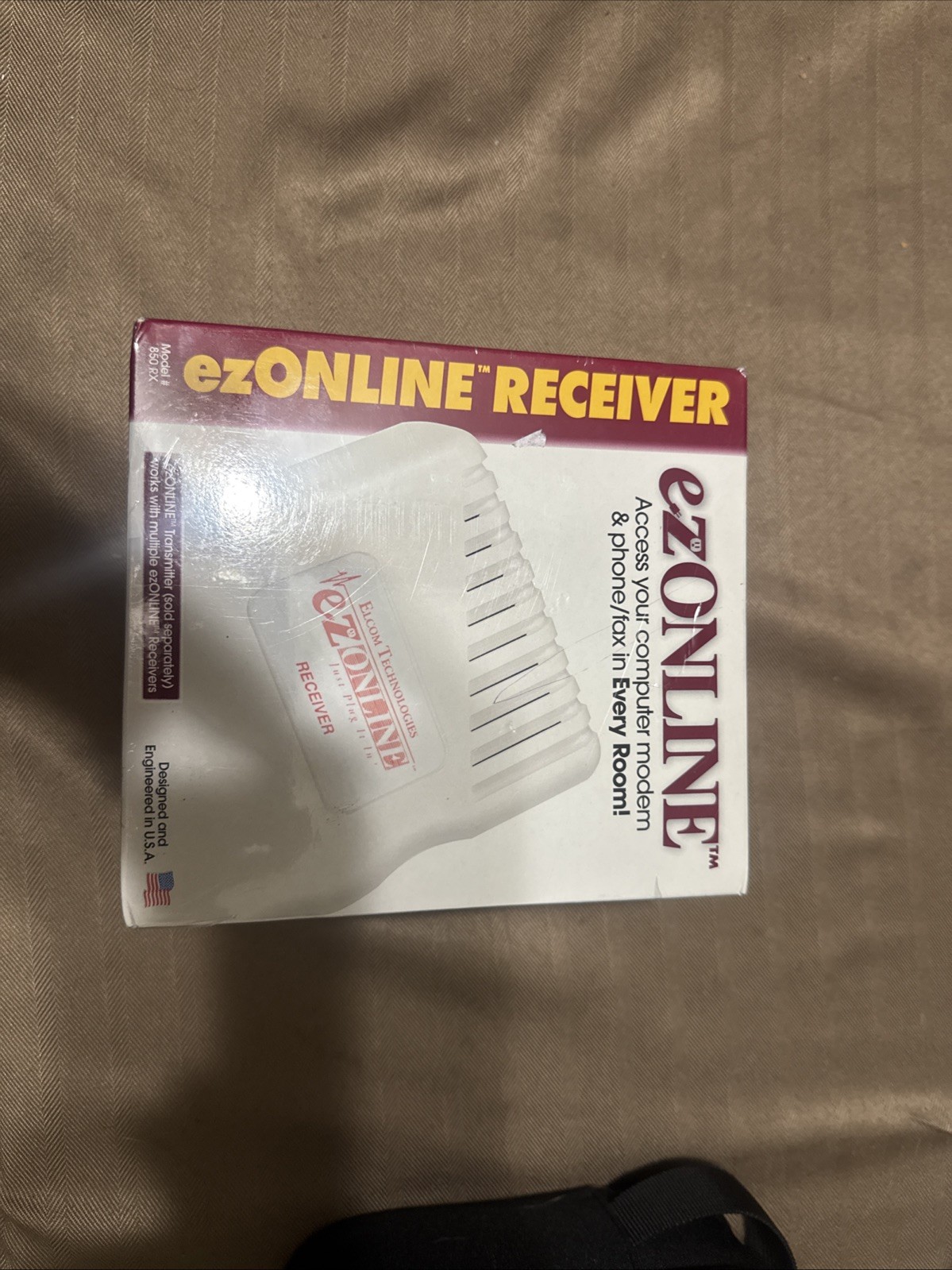 Ezonline Receiver Jack  Turns electrical outlet into Computer/ Phone/ Fax ect..