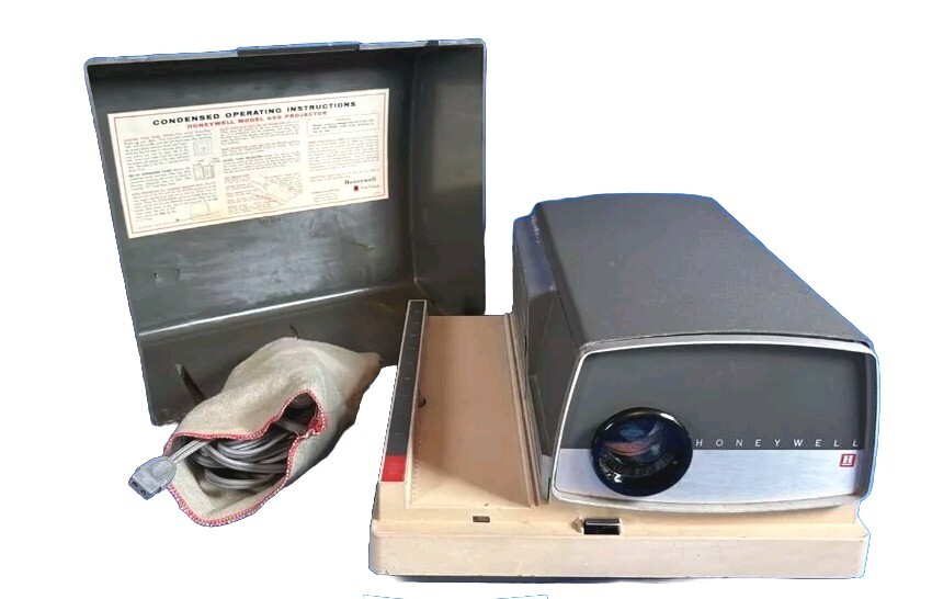 Vintage Honeywell Projector- Model 650- With Manual Focus and Case