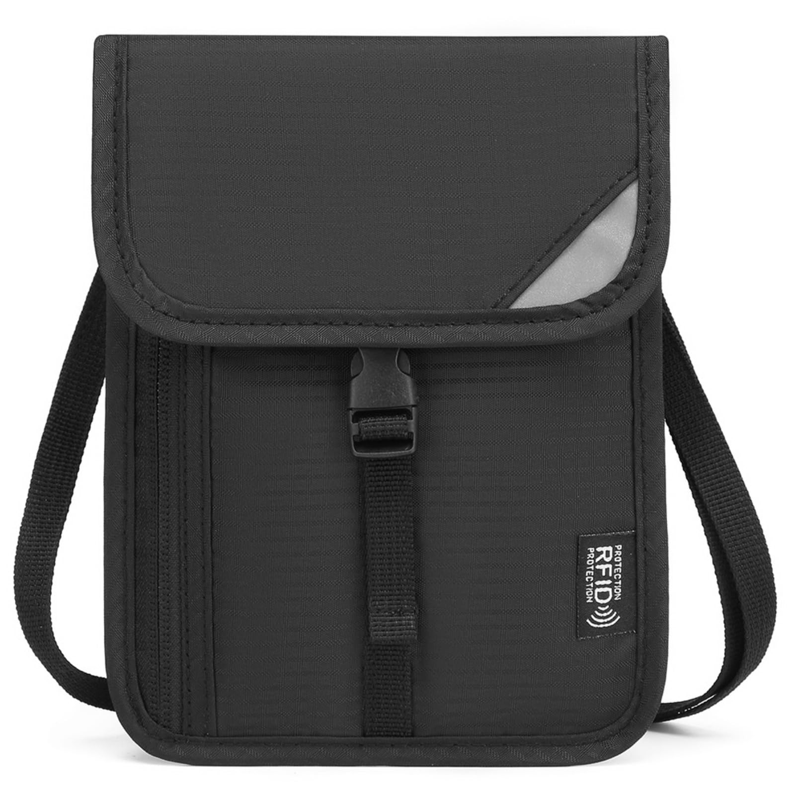 Travel Neck Wallet, RFID Blocking Passport Holder Organizer Case, Slim Neck T...