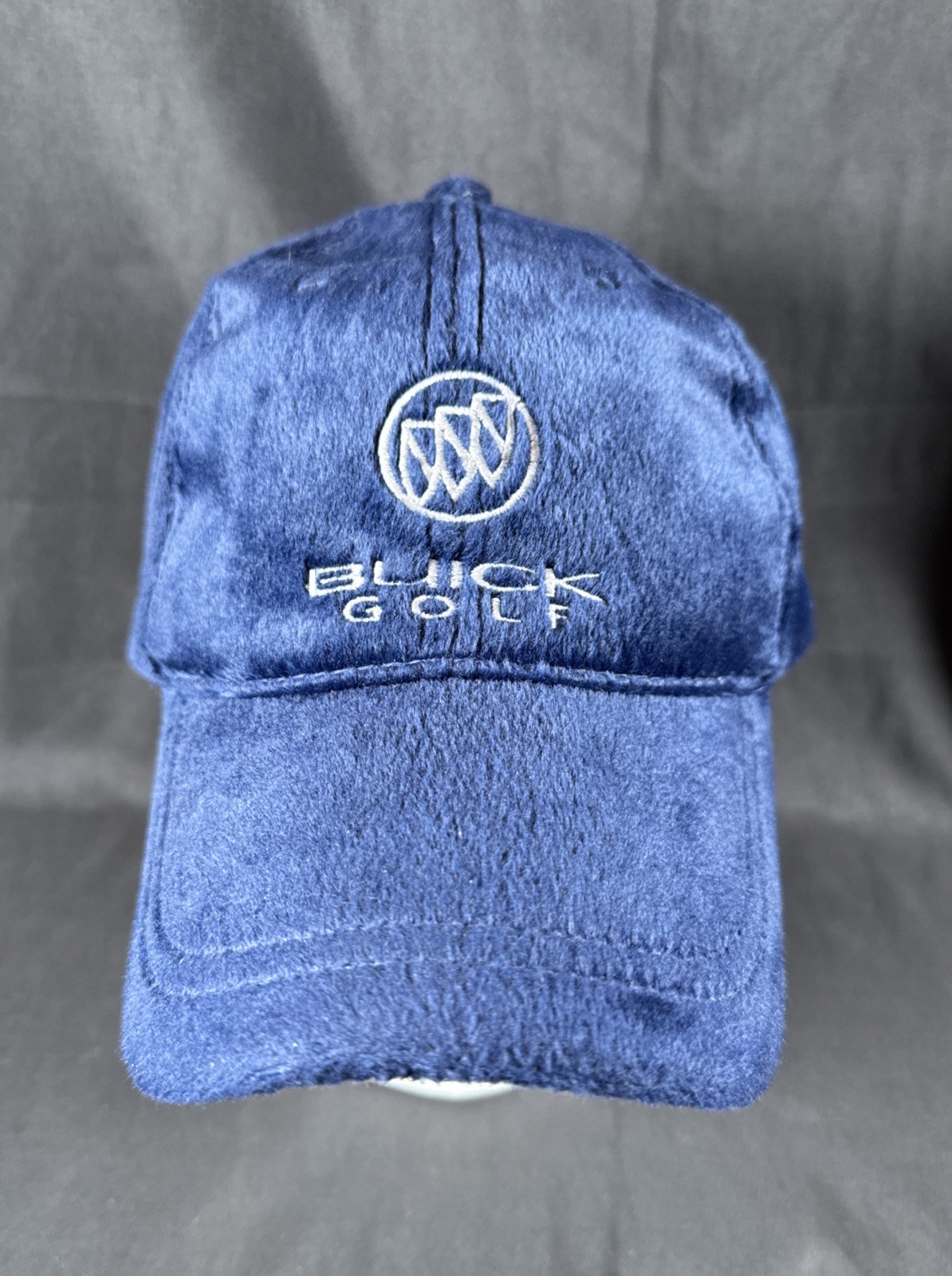 ⛳️ Vintage GM Buick Golf Microfur Adjustable Hat Navy Blue