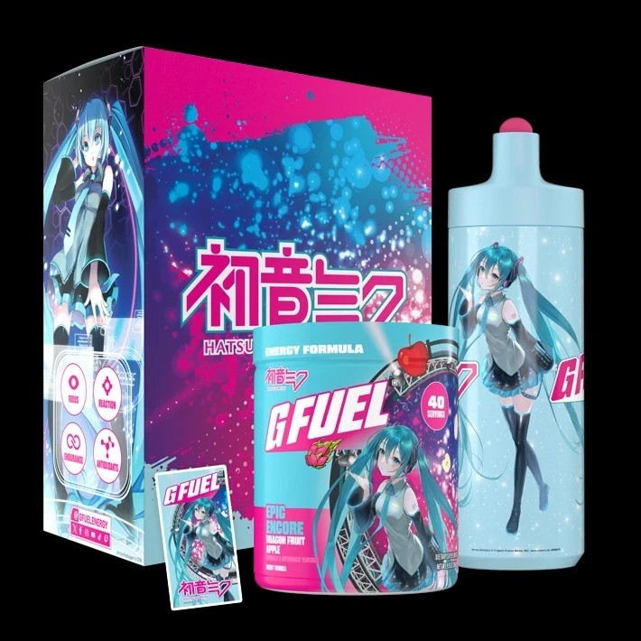 GFUEL Hatsune Miku Epic Encore Collector's Box COMPLETE