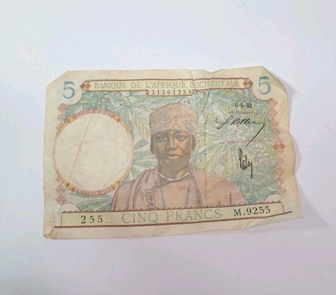 Bank Of West Africa 5 Francs