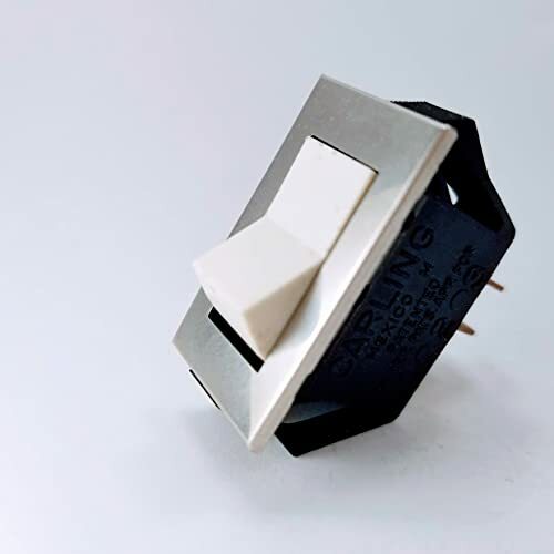 Carling SPST Rocker Switch w/Brushed Aluminium Bezel B700