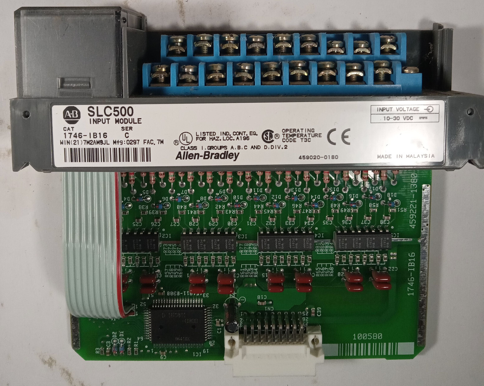 1 USED ALLEN-BRADLEY 1746-IB16 SERIES C SLC 500 INPUT MODULE ***MAKE OFFER***