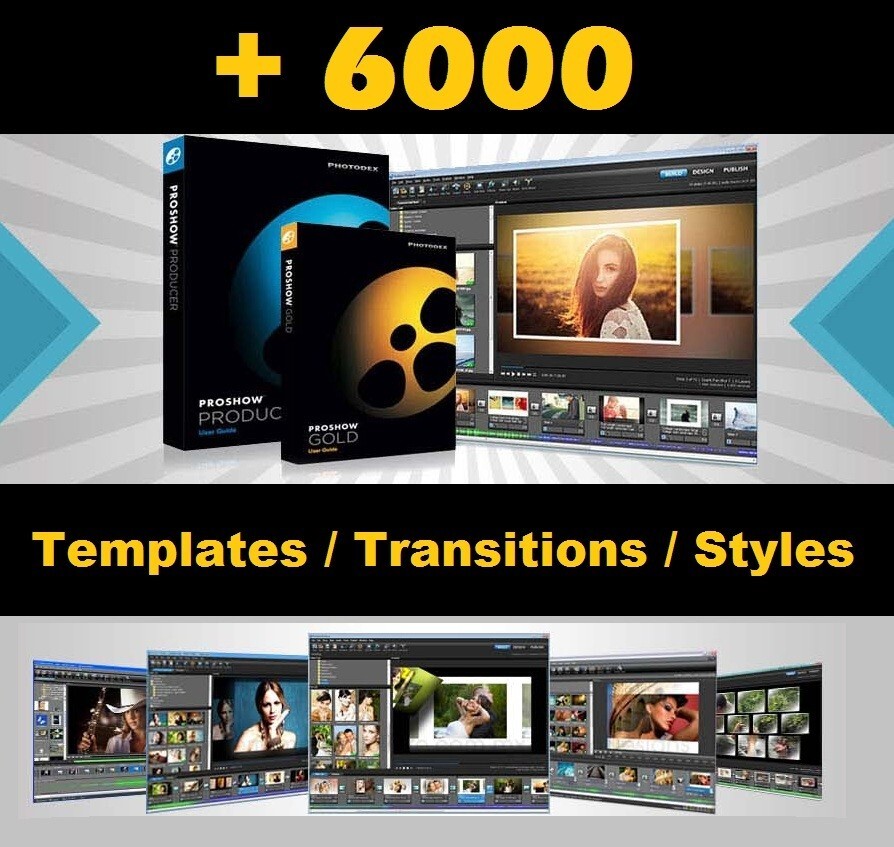 +6000 Templates, Transitions and Styles ProShow Producer