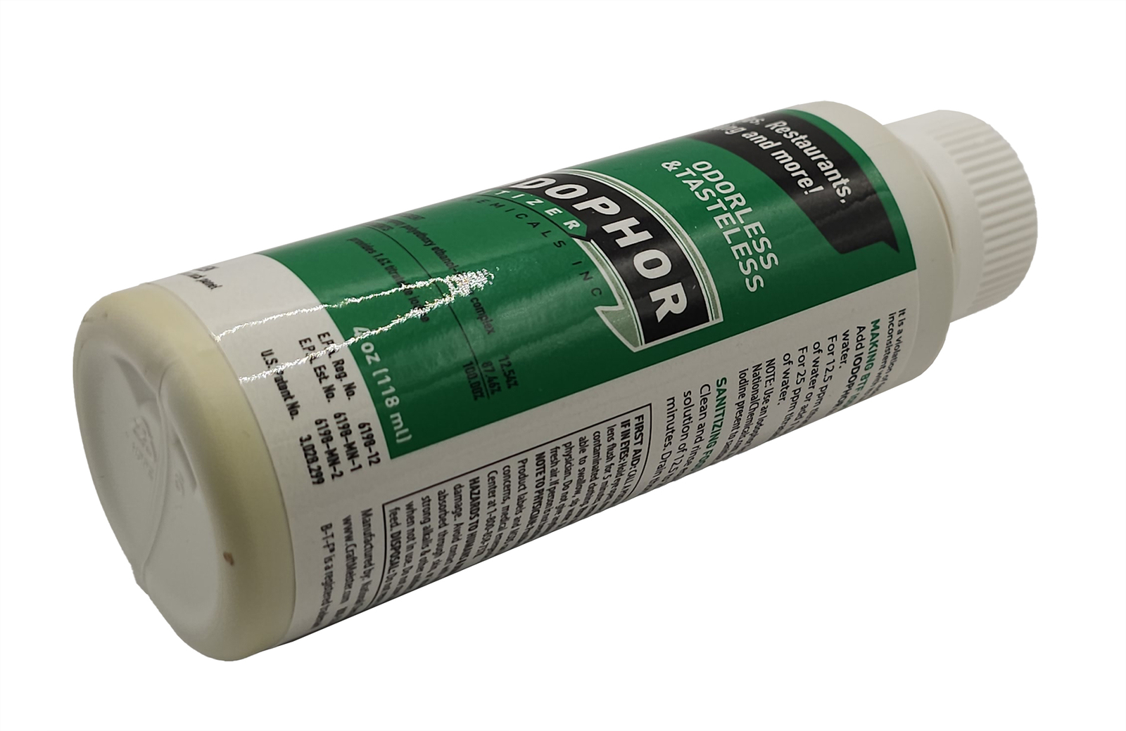 Iodophor Sanitizer for Brewing or Wine Making 4oz