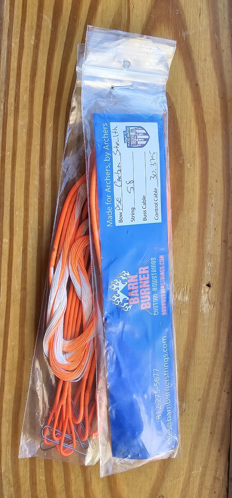 PSE Carbon Stealth Bow String and Cable set. String: 58", CC" 30 3/8"