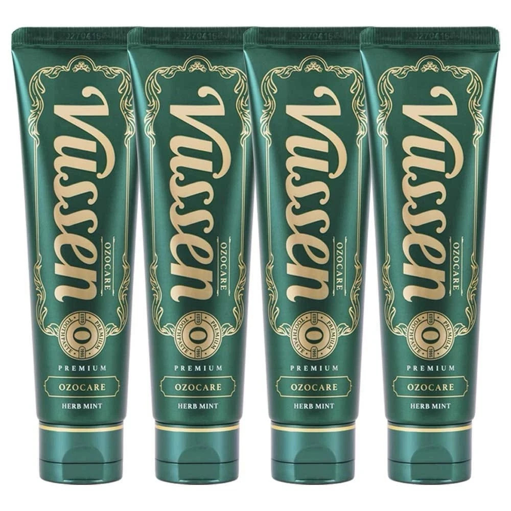 Vussen O Ozo Care Herb Mint Toothpaste 120g x 4EA Bad Breath / Tracking