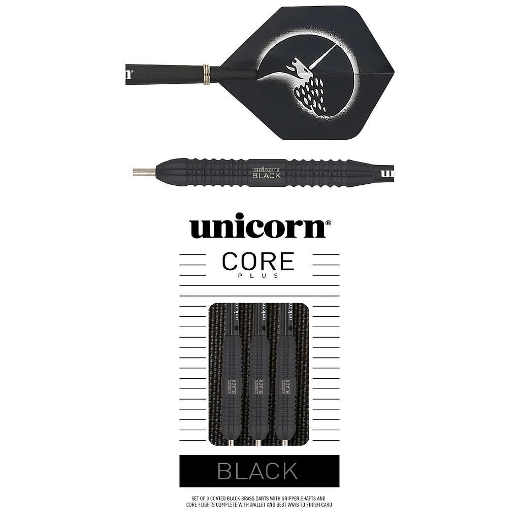 Unicorn Core Plus Win Brass Darts 21g Black/Gold 21g Black/Gold