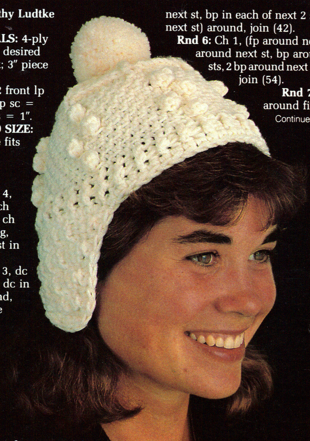 COZY Winter Adult's Fisherman's Hat/Apparel/ Crochet Pattern INSTRUCTIONS ONLY