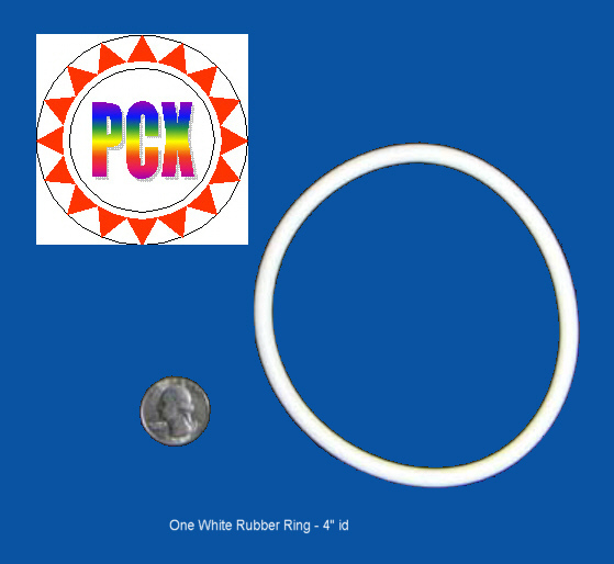 4" id White Rubber Ring - Williams, Bally, Gottlieb, Stern Pinball