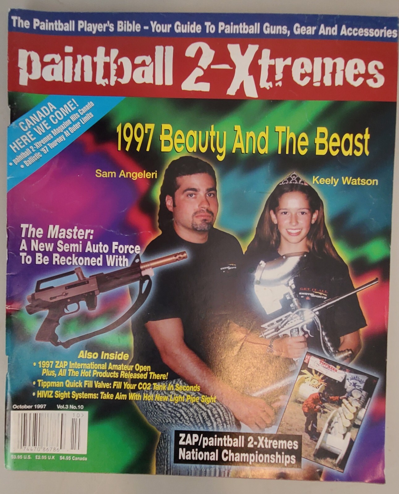 1st Version Paintball 2Xtremes Magazine December 1997 Keely Watson, Zap IAO RARE