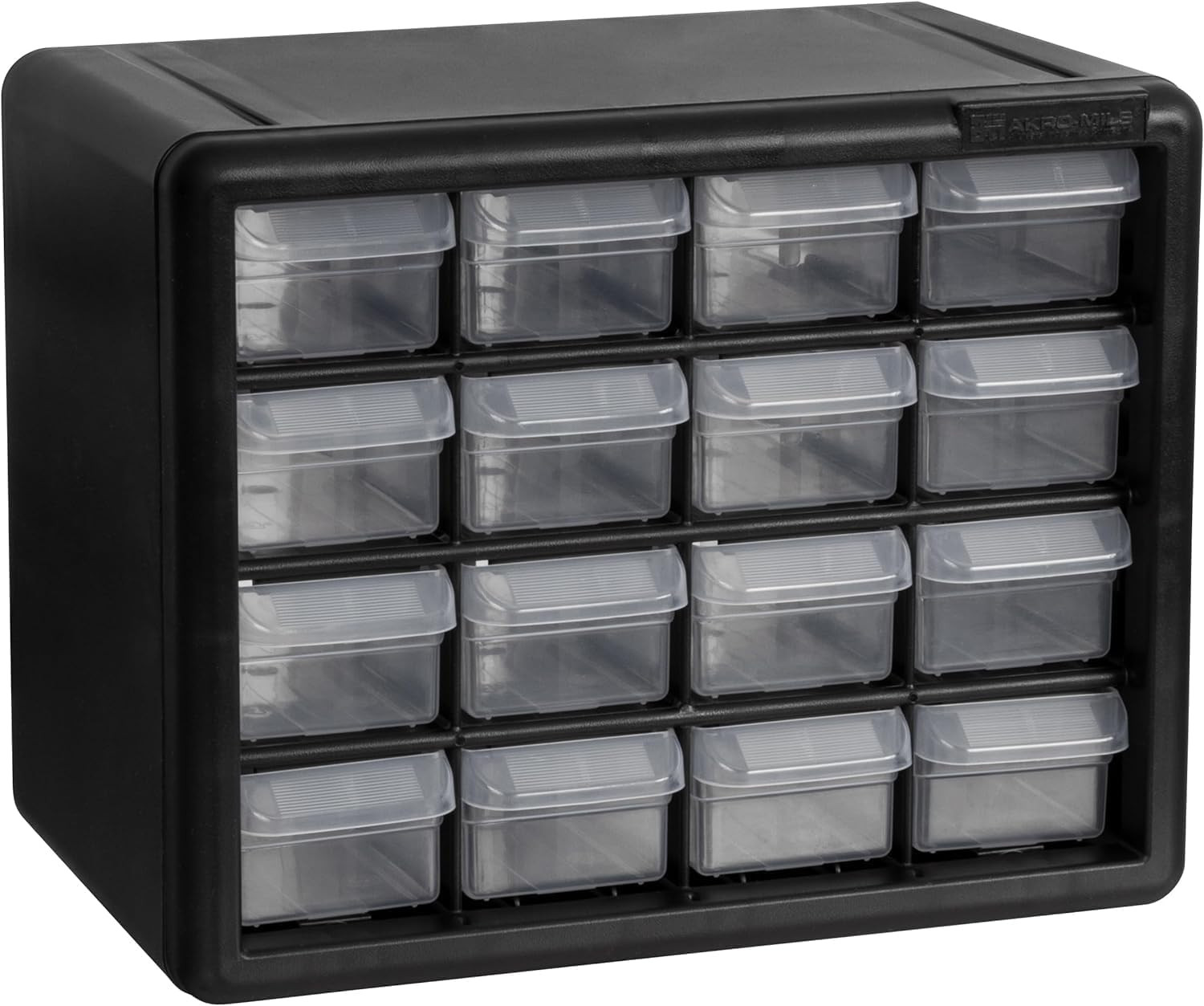 16-Drawer Plastic Drawer Storage Cabinet for Garage Organization