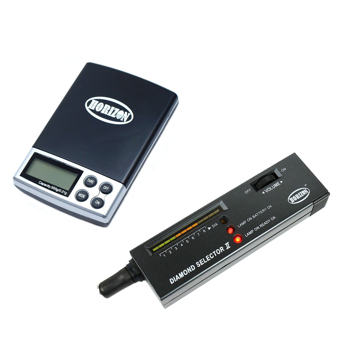 Jeweler Diamond Kit: 0.01g Digital Precision Scale + Portable Diamond Tester