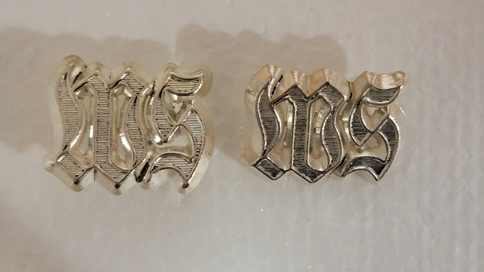 Repro WW2 German Shoulder Board Cyphers 'WS' Armorer School Waffenmeister R0009