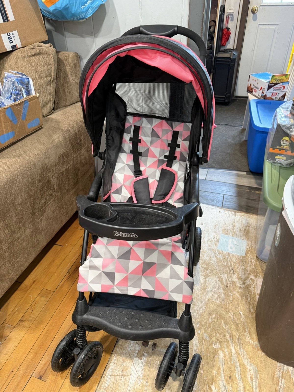 Kolcraft Cloud Sport Girl Lightweight Stroller for Child/Toddler, Coral