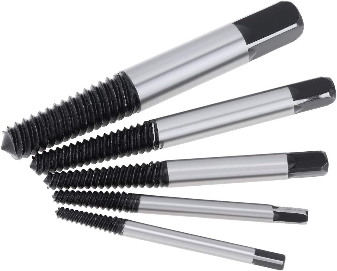 Versatile 5-Piece Screw Extractor Set - Quick Solution for Broken Bolt Removal