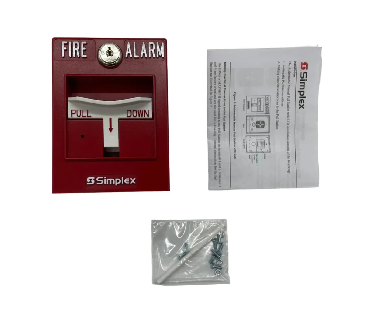 Simplex 4099-9021 Manual Pull Station Single Action Addressable (SEALED)