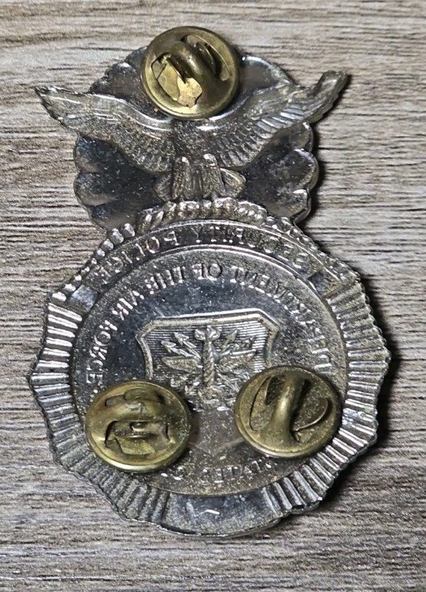 Vintage USAF Security Law Shield Pin Retired For Decorative Display Only