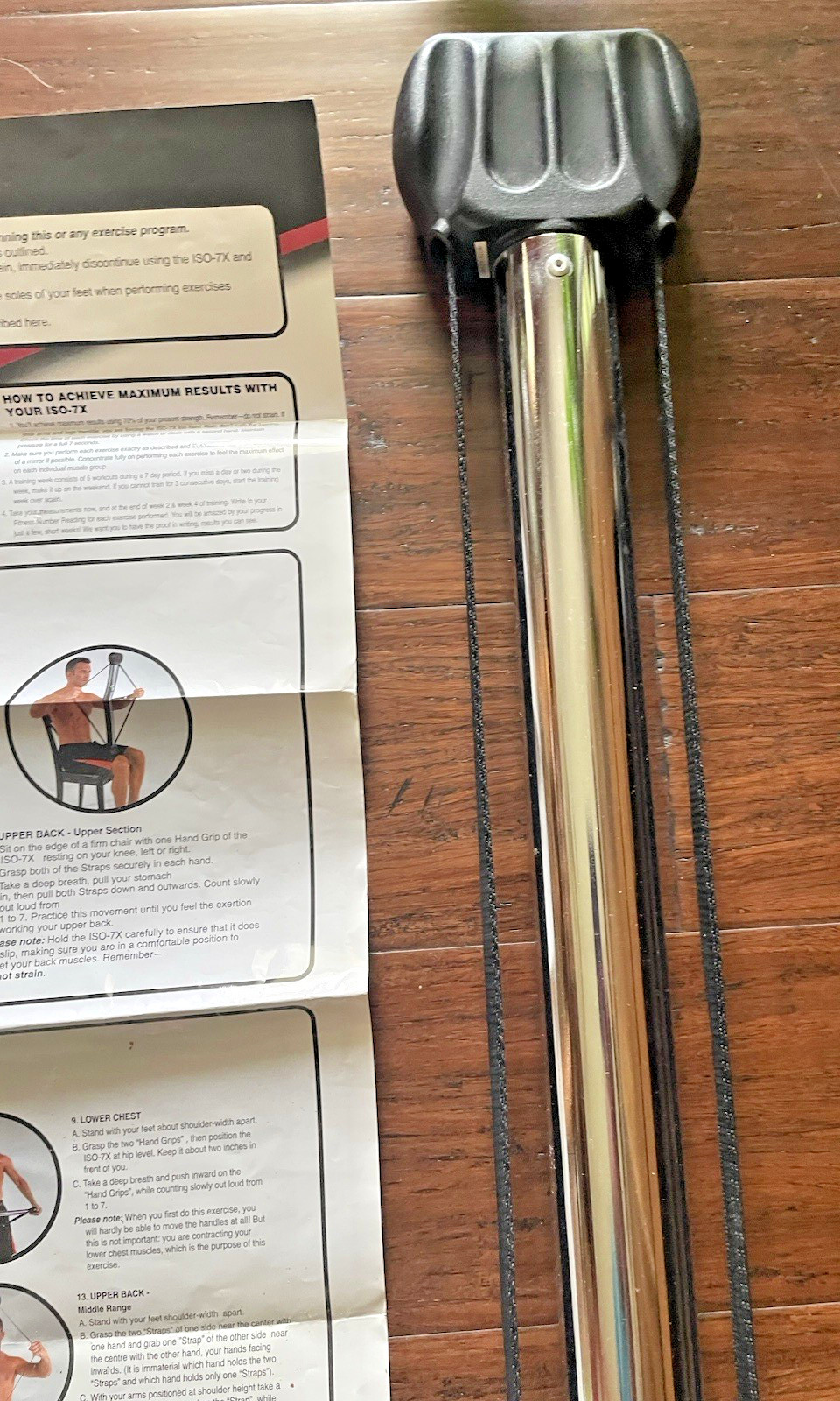 Ontel ISO 7X Isometric Workout Bar - Silver