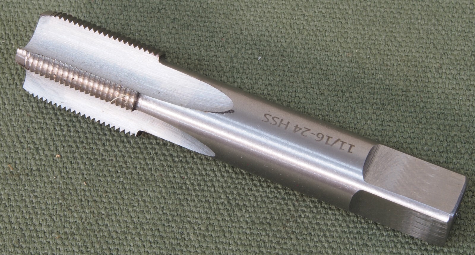 11/16 inch x 24, Tap, High speed steel, suits Muzzle Threads