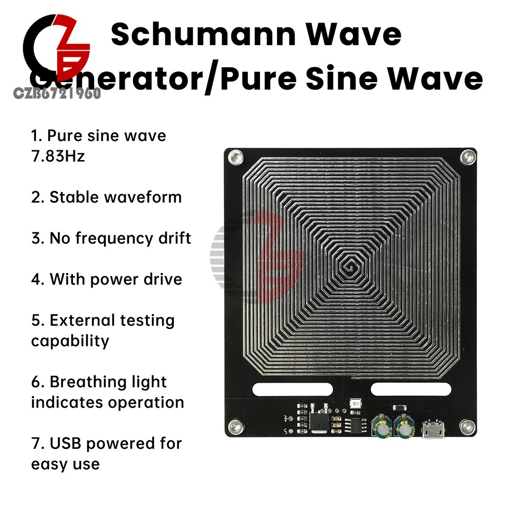 Schumann Wave Signal Generator Sine Wave 7.83Hz Low Frequency Pulse Generator 5V