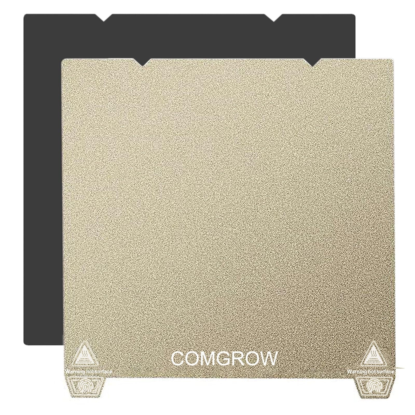 Ender 3 V3 Ke Pei Spring Steel 235x235mm, Texture Pei Sheet Magnetic Flexible He