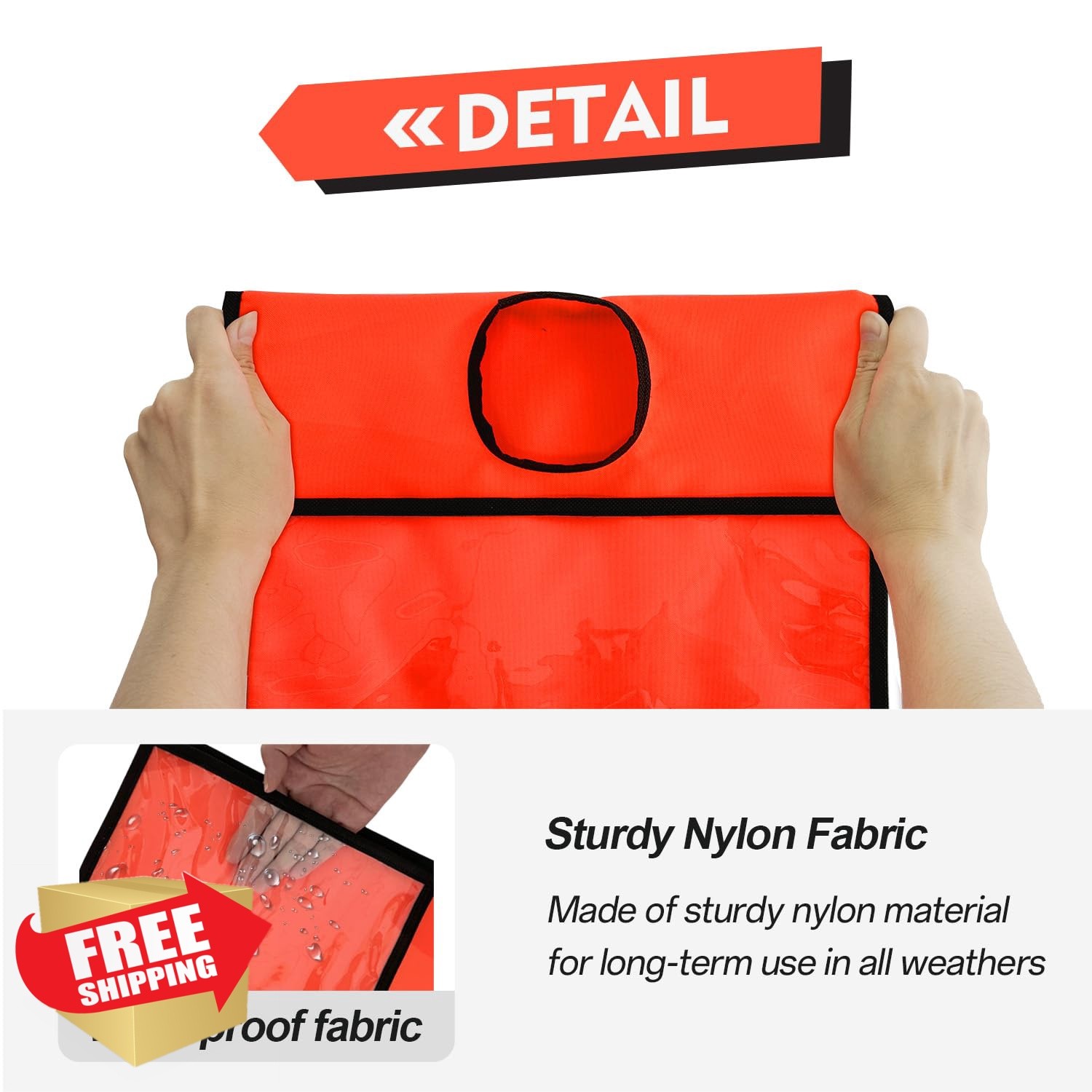 RoadHero Traffic Cone Sleeves 12 Pcs Orange
