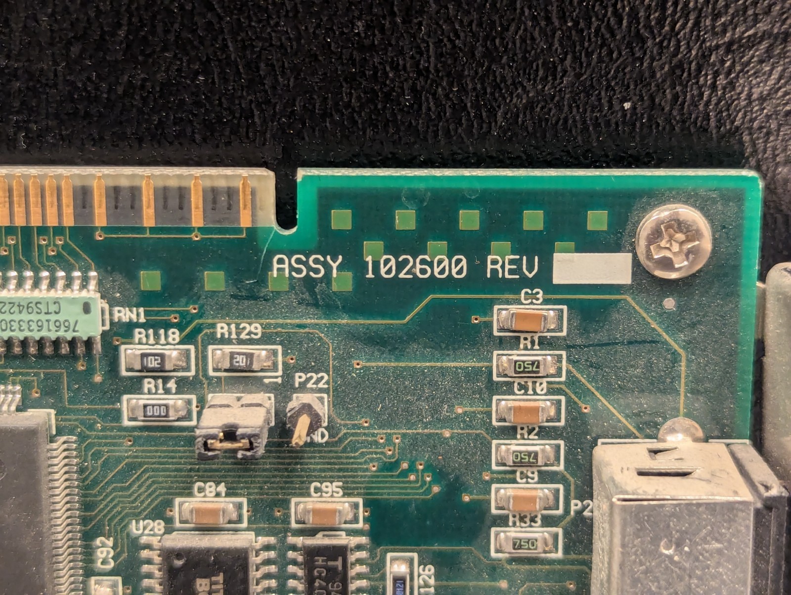 PIXELOCK c. 1995 Power Pixel Computer Card ‘102601 REV E2’ – Untested