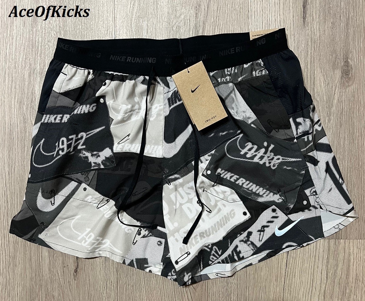 Nike Dri-Fit Stride Run Energy 5" Shorts Off Noir Black SZ S-XL Men's HJ4162-045
