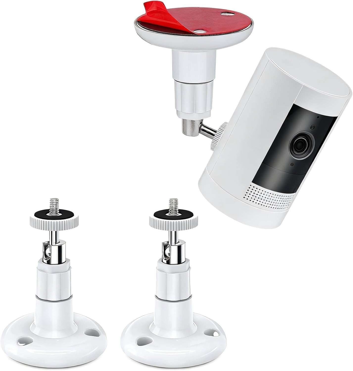 Durable 2-Pack Security Camera Mounts with 360° Swivel – Perfect for Any Camera