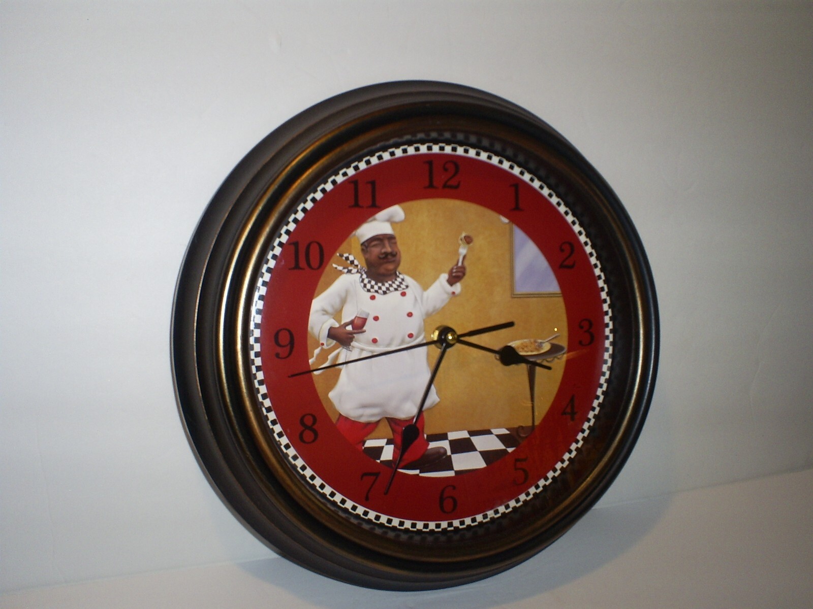 Beautiful 11.75" Chef Wall Clock