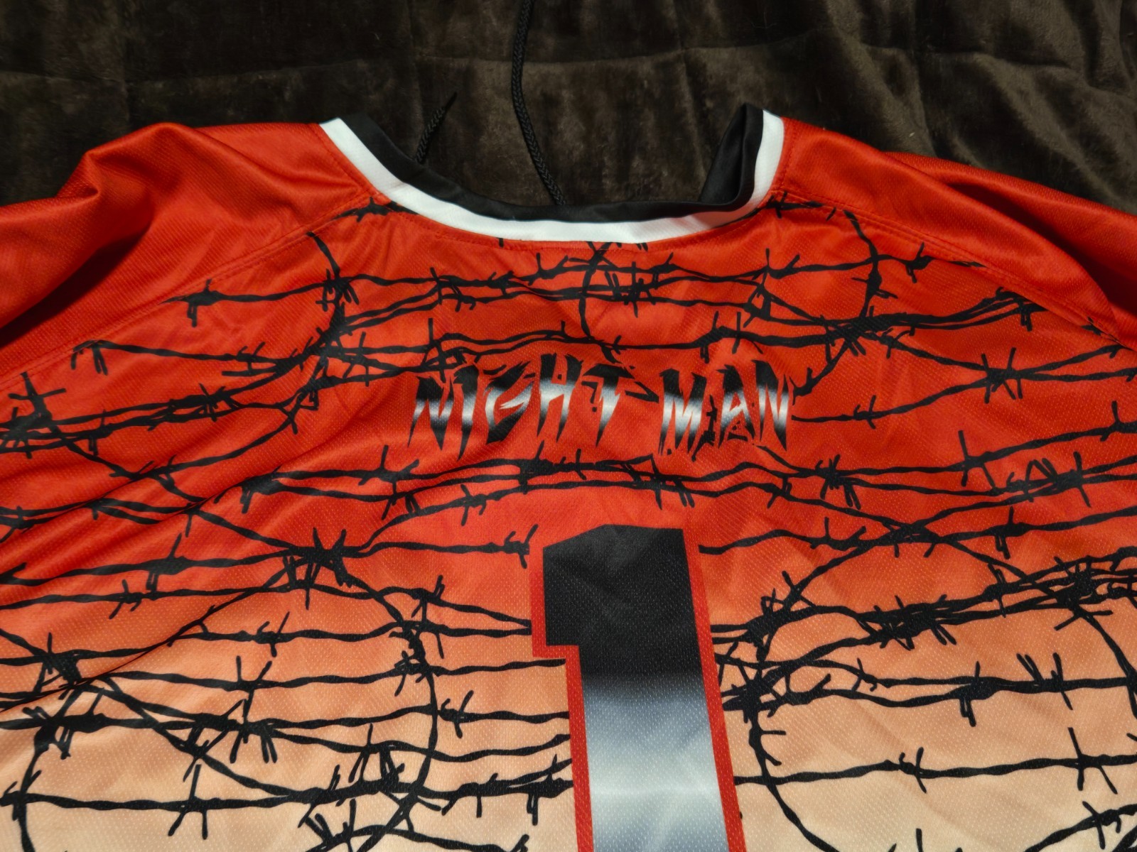 Healy Sportswear LOST BOYS-NIGHT MAN Jersey #1 Black Red Sz X LARGE-XL