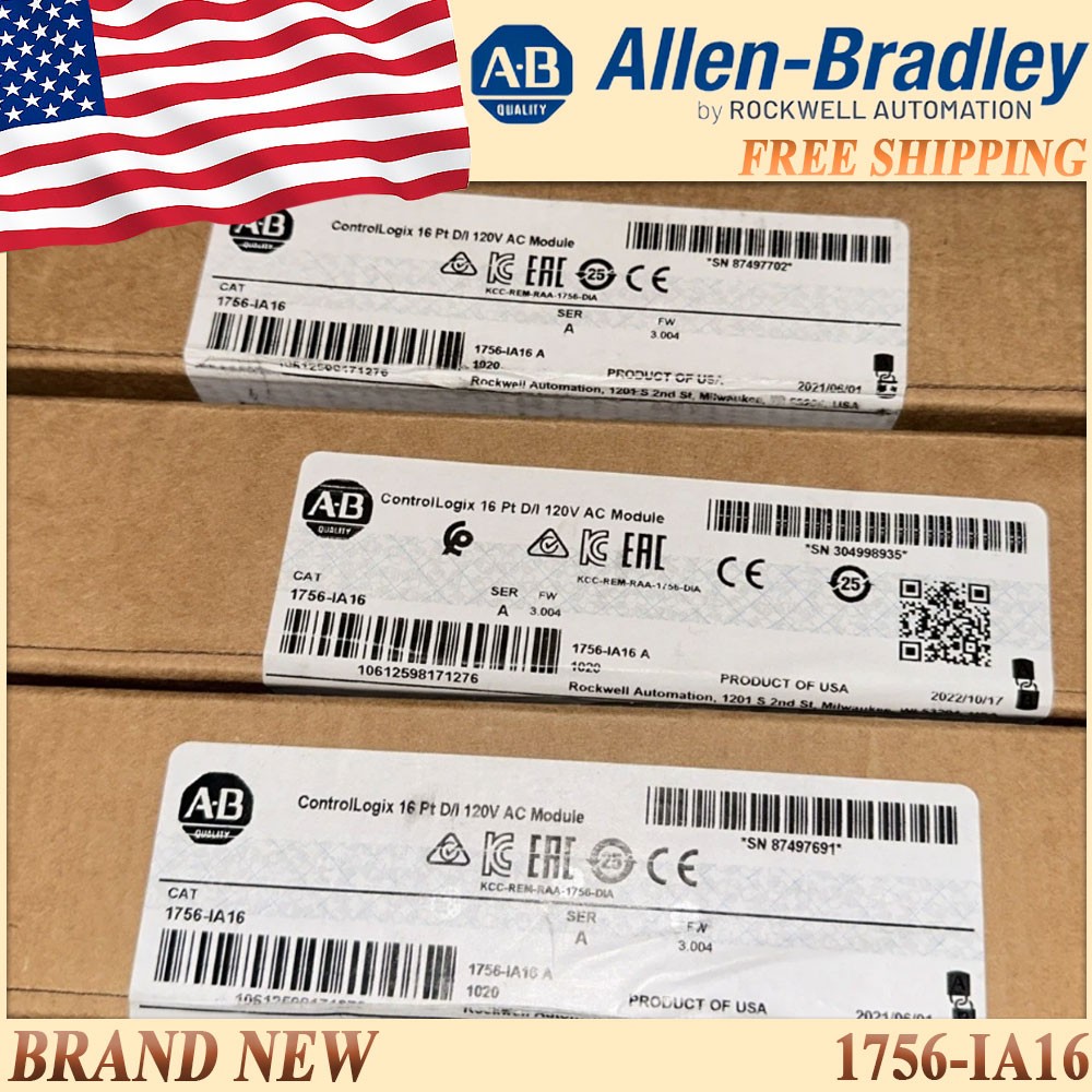 AB AB 1756-IA16 ControlLogix 16Pt AC Input Module New Factory Sealed