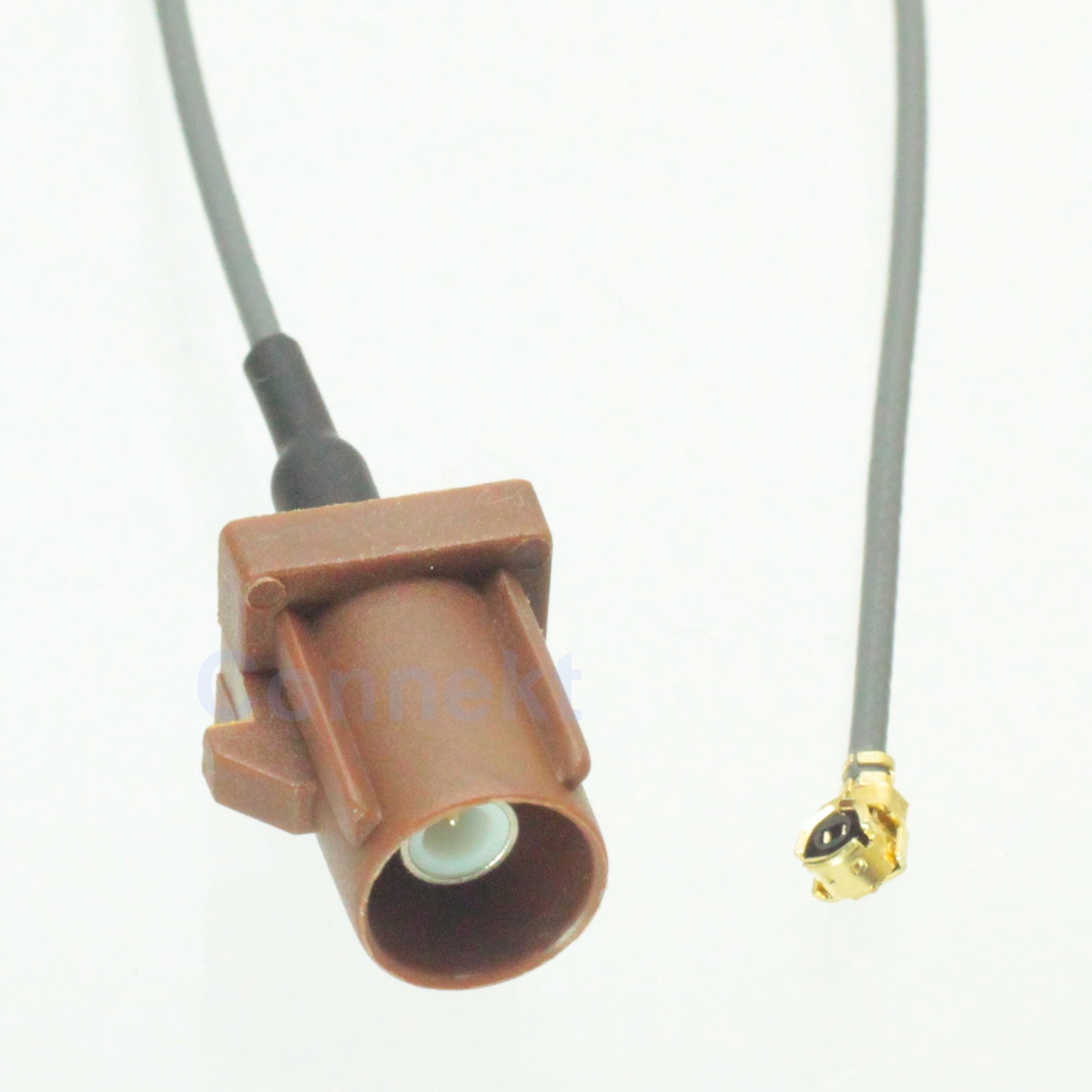Fakra SMB F 8011 male plug Brown to IPX U.FL Dia.1.13mm 15cm cable for TV2