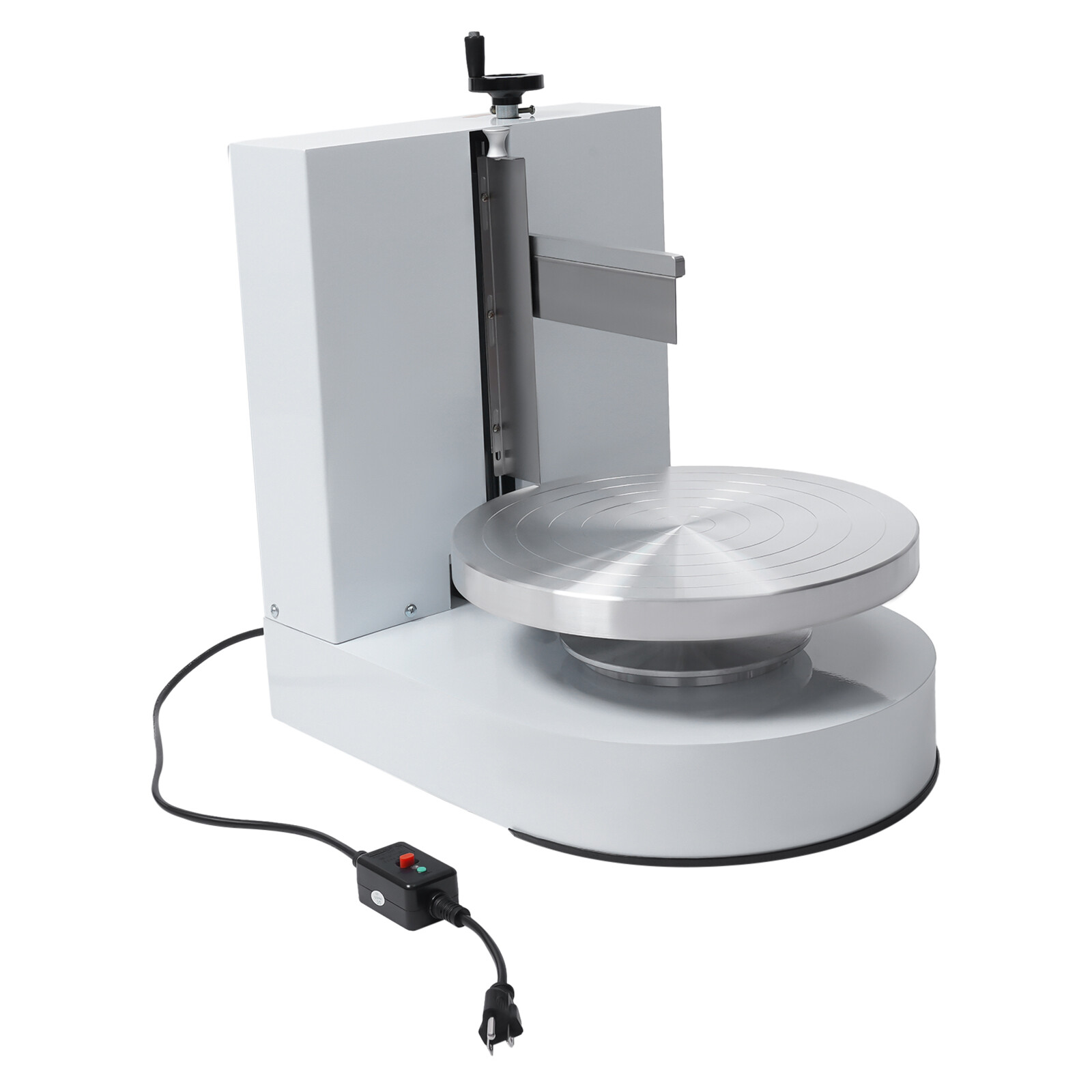 Display Smooth Cream Adjustable 4-12'' Birthday Cake Decorating Machine White
