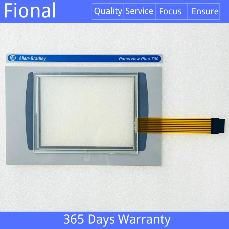 Touch Screen Panel Glass Digitizer PanelView Plus 700 2711P-RDT7C + Overlay Film