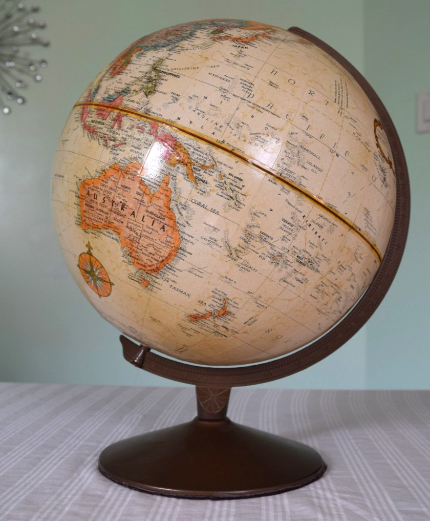Vintage Replogle Raised Relief World Classic Series 12" Diameter Globe 17" Tall