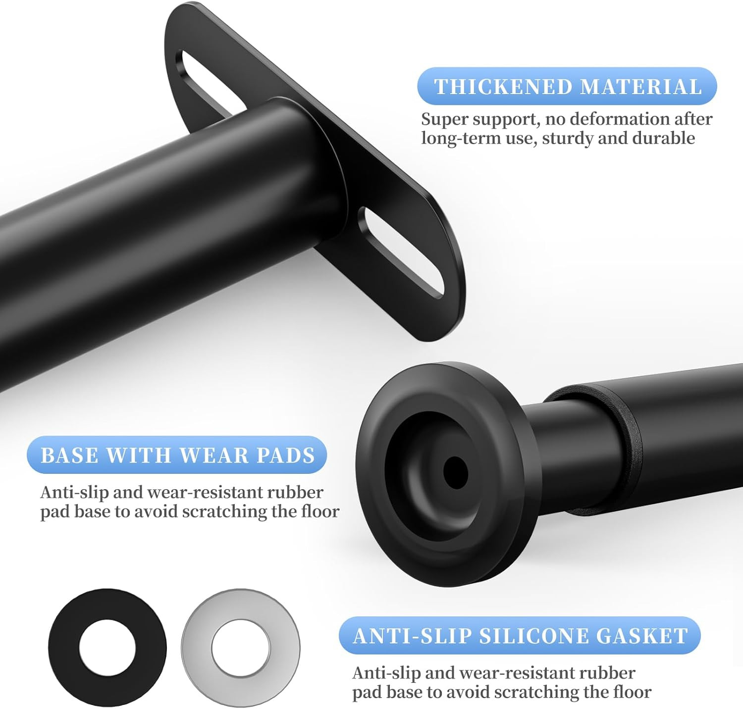 Set of 4 Adjustable Bed Legs Replacement, Adjustable Metal Bed Frame Support Leg