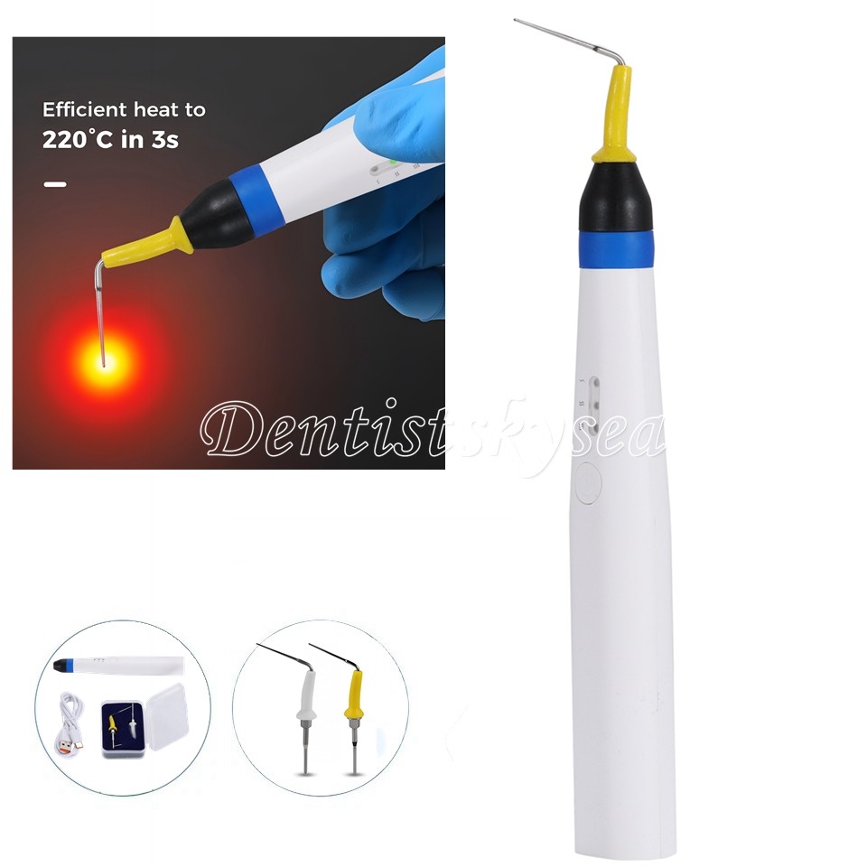 Dental Cordless Endo Gutta Percha Endodontic Heated Pen Obturation 3Heating Mode