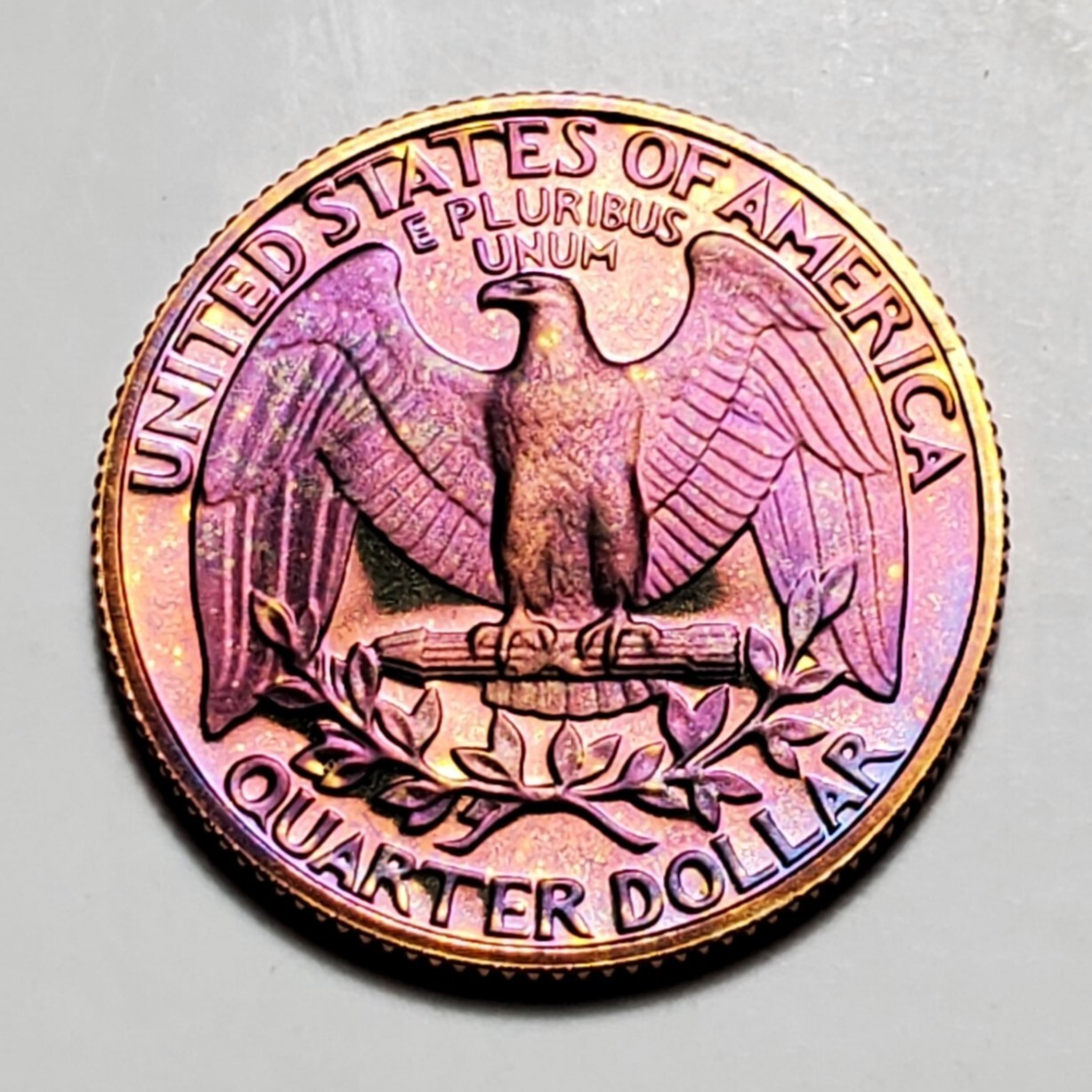 TONED 1985 S WASHINGTON QUARTER PROOF UNC #C5944